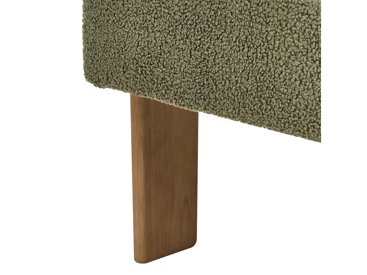 Poltrona ILBRO Bouclé Verde/ Marrone scuro