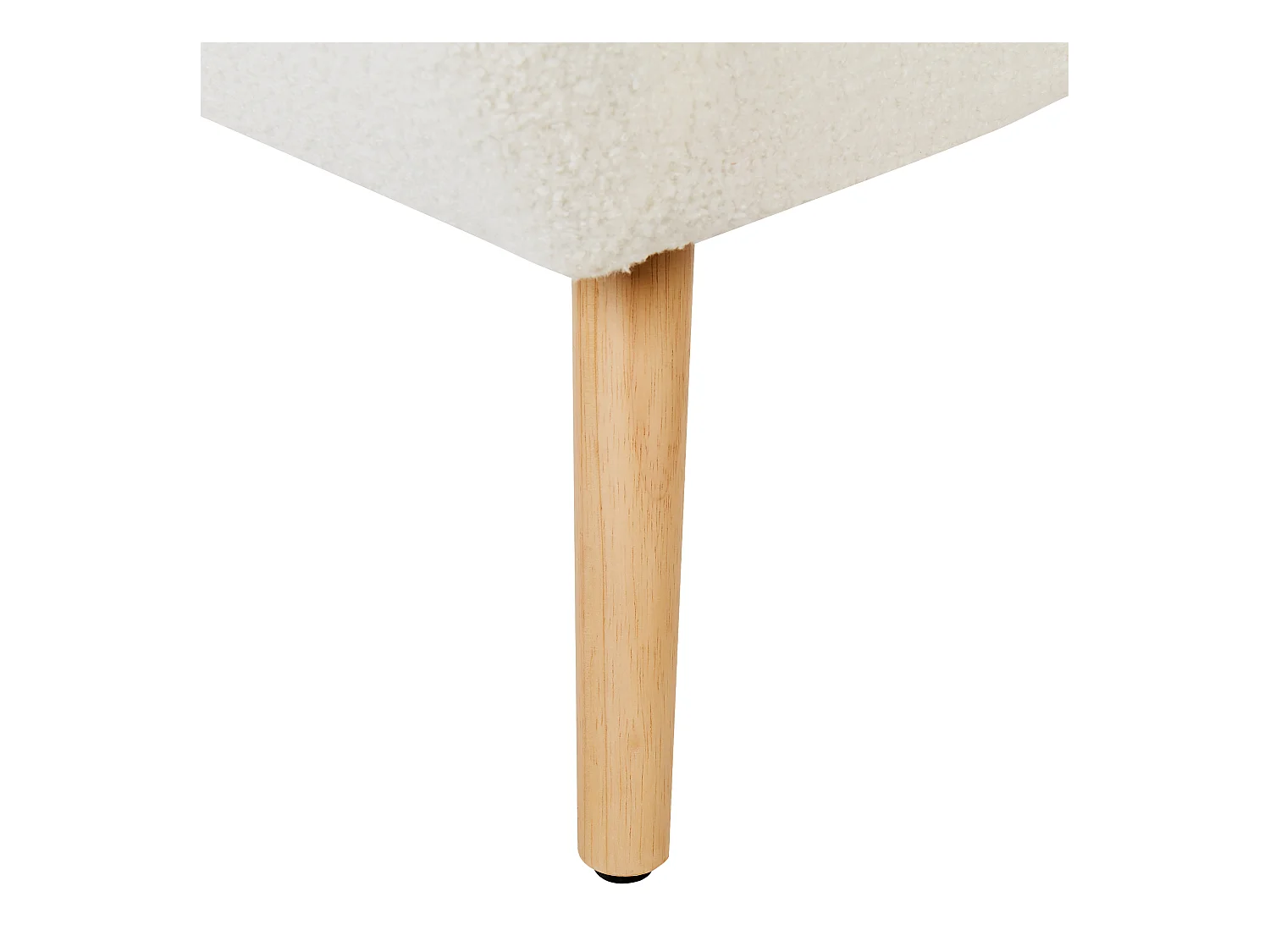 Fauteuil MELBY Bouclé Blanc