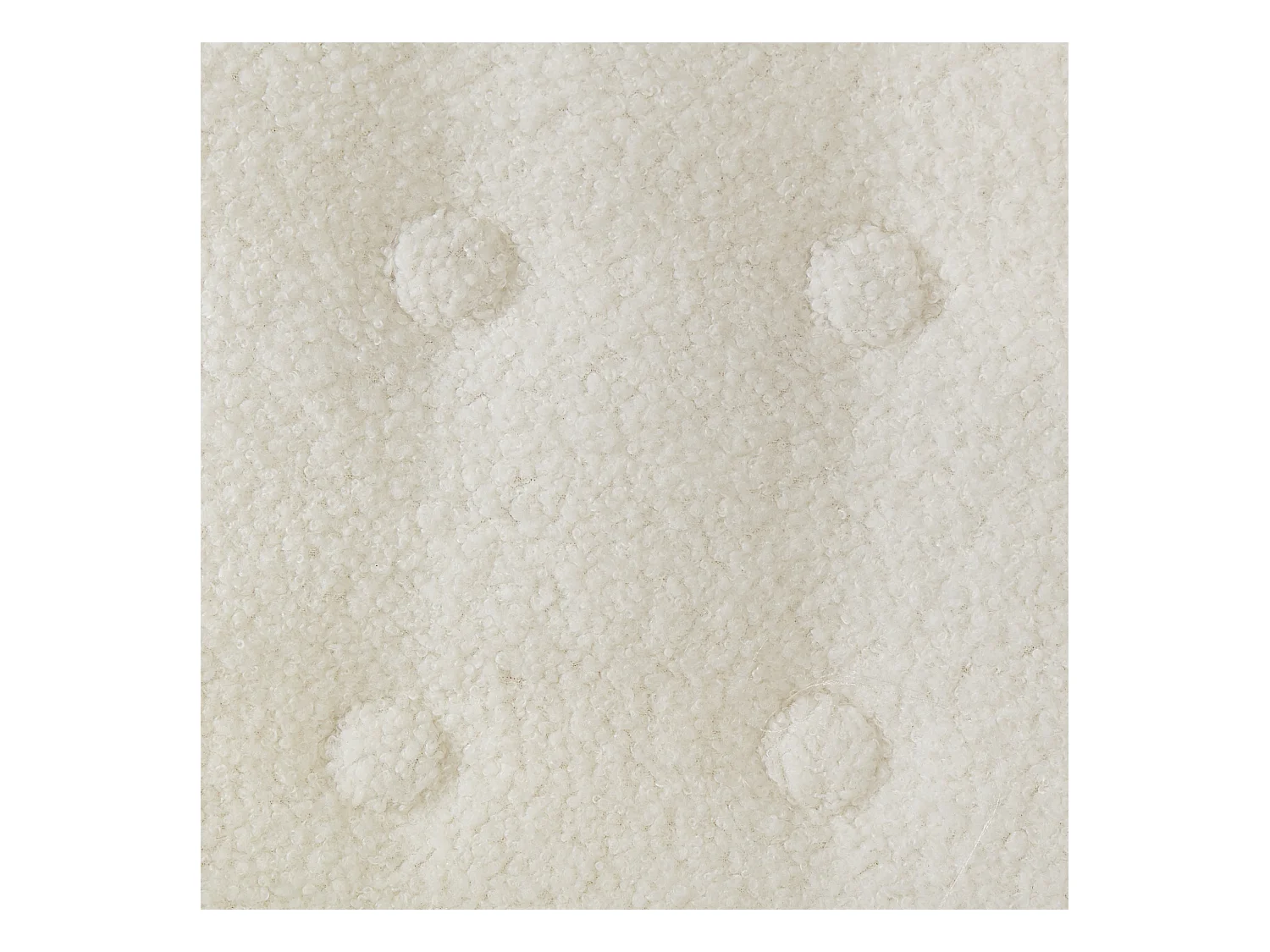 Fauteuil MELBY Bouclé Blanc