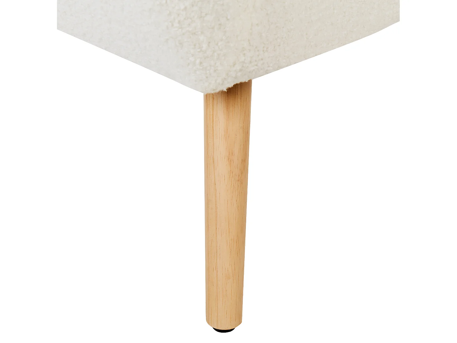 Fauteuil MELBY Bouclé Blanc
