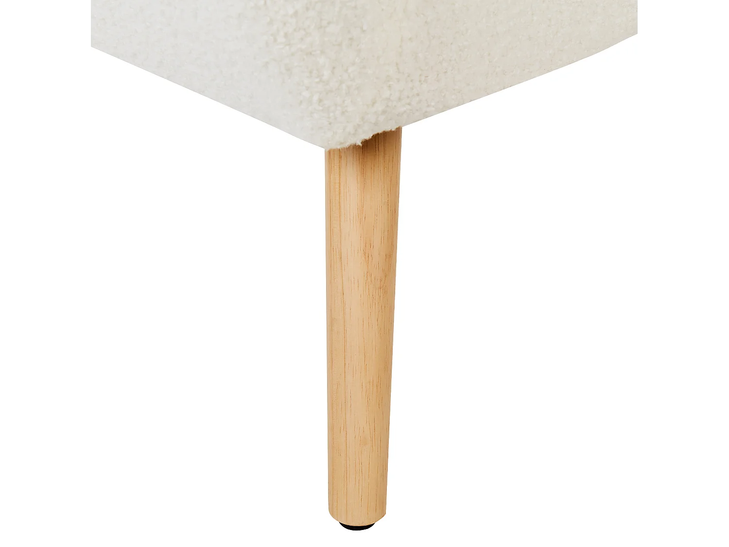 Fauteuil MELBY Bouclé Blanc