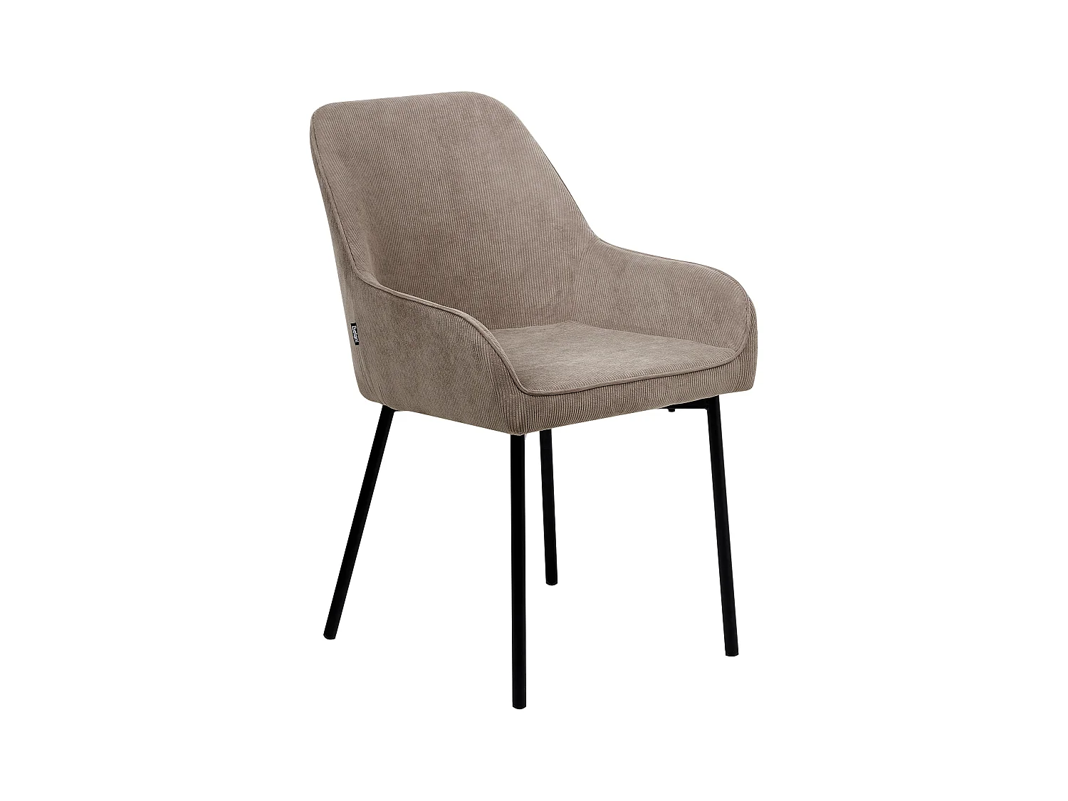 Lot de 2 chaises de salle à manger LOVERNA Velours côtelé Beige