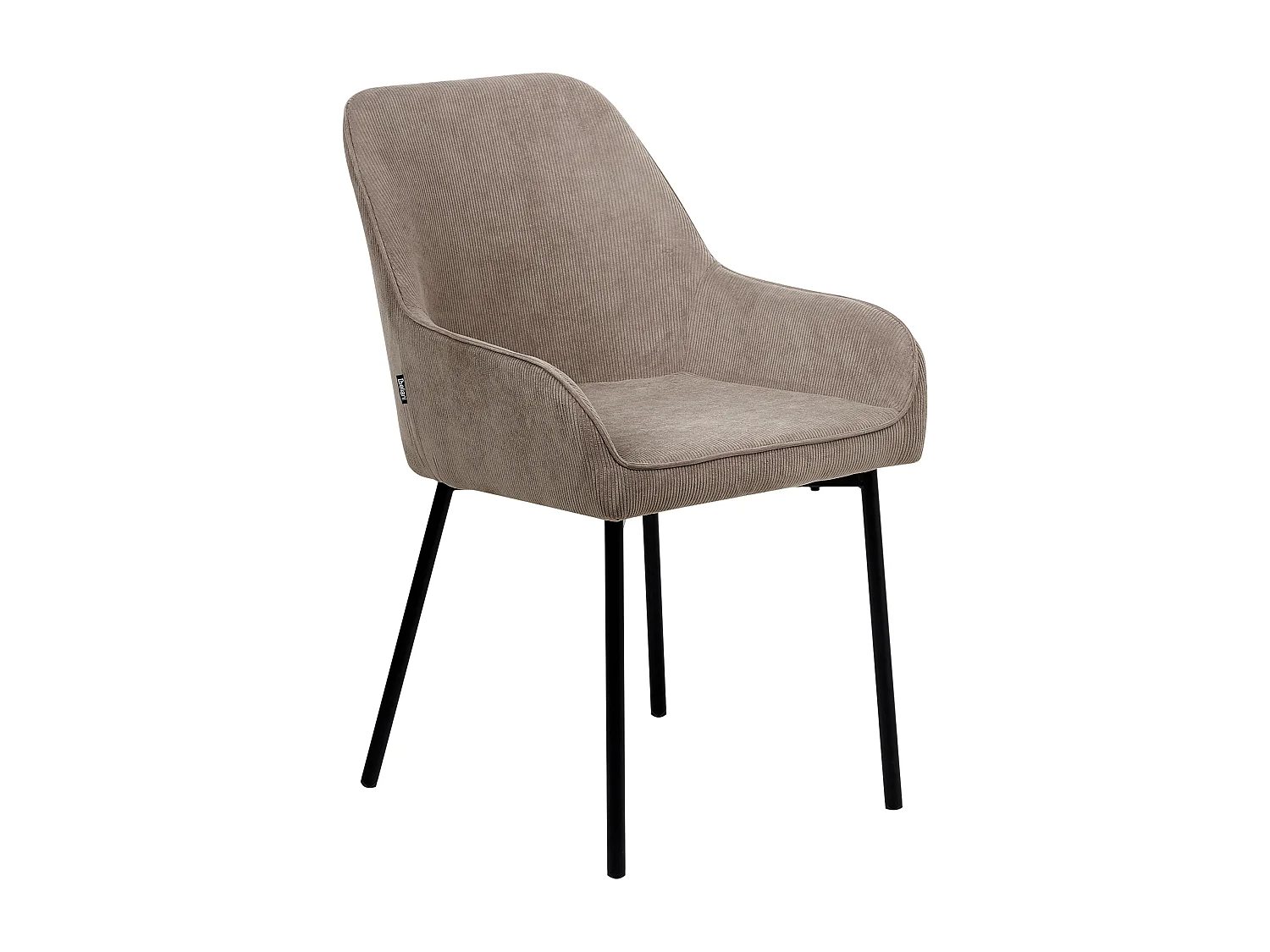 Lot de 2 chaises de salle à manger LOVERNA Velours côtelé Beige