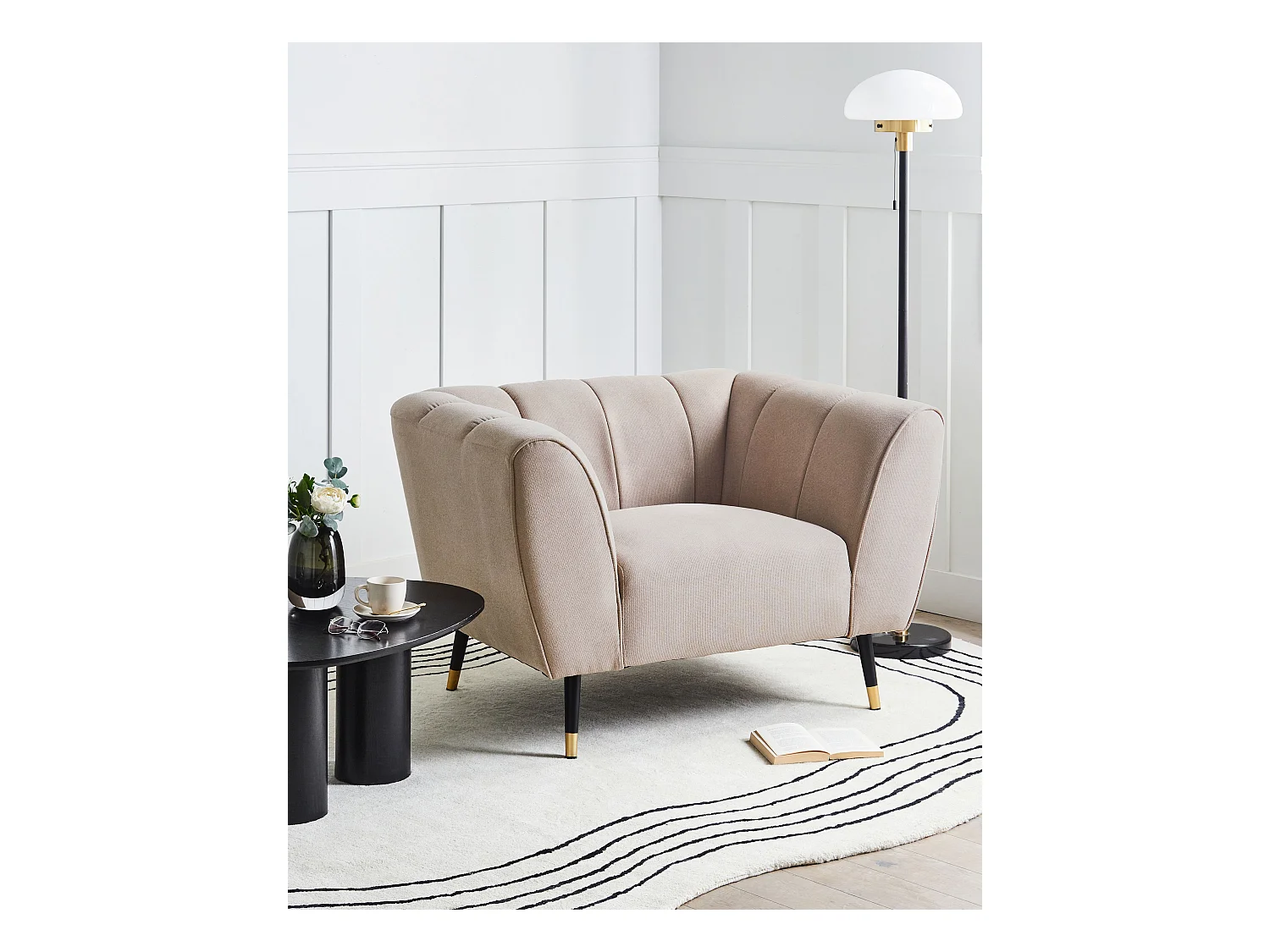 Fauteuil ORSTA Tissu Taupe