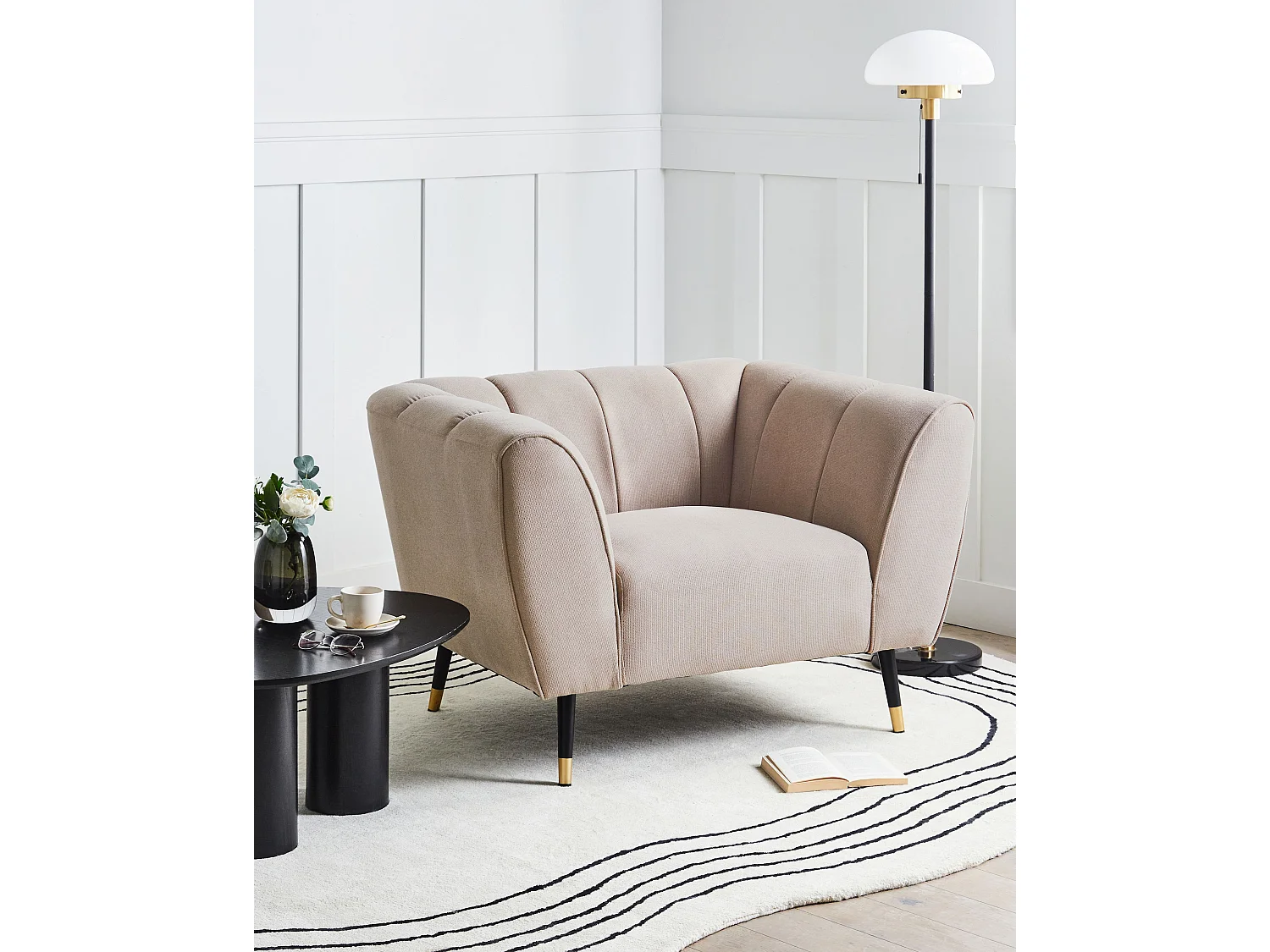 Fauteuil ORSTA Tissu Taupe