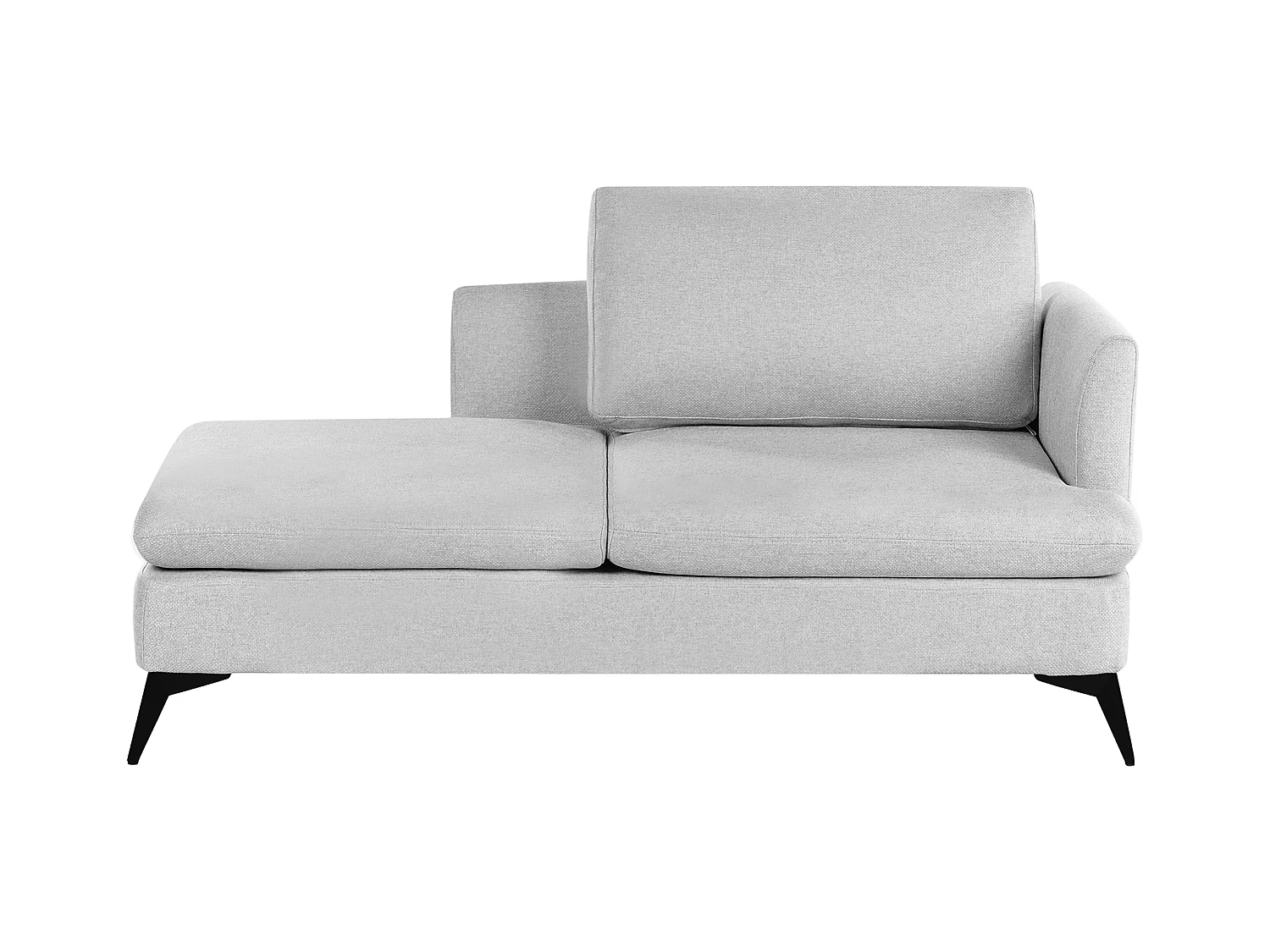 Rechtszijdige chaise longue SIEVOZ Stof Lichtgrijs