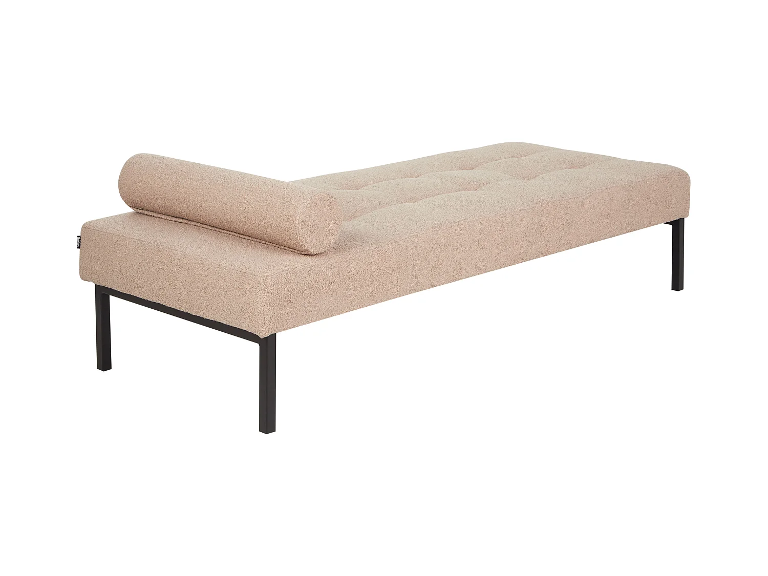 Chaise longue CHINON Bouclé Beige