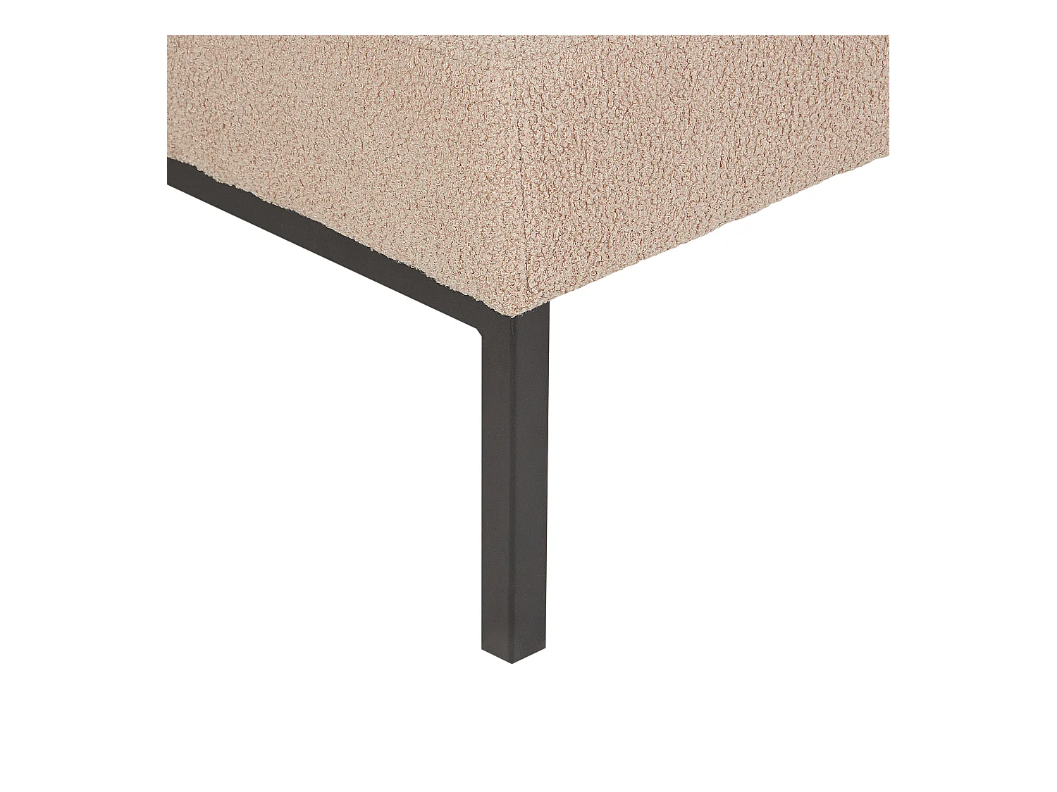 Chaise longue CHINON Bouclé Beige