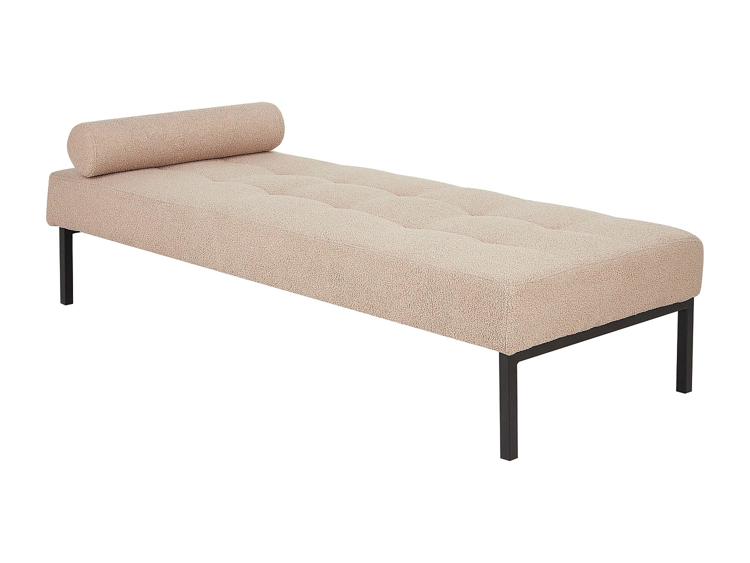 Chaise longue CHINON Bouclé Beige