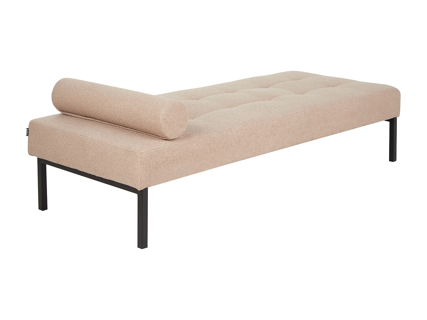 Chaise longue CHINON Bouclé Beige