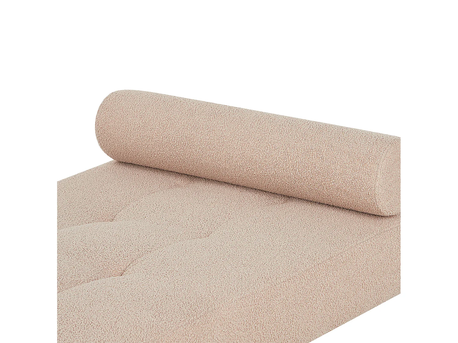 Chaise longue CHINON Bouclé Beige