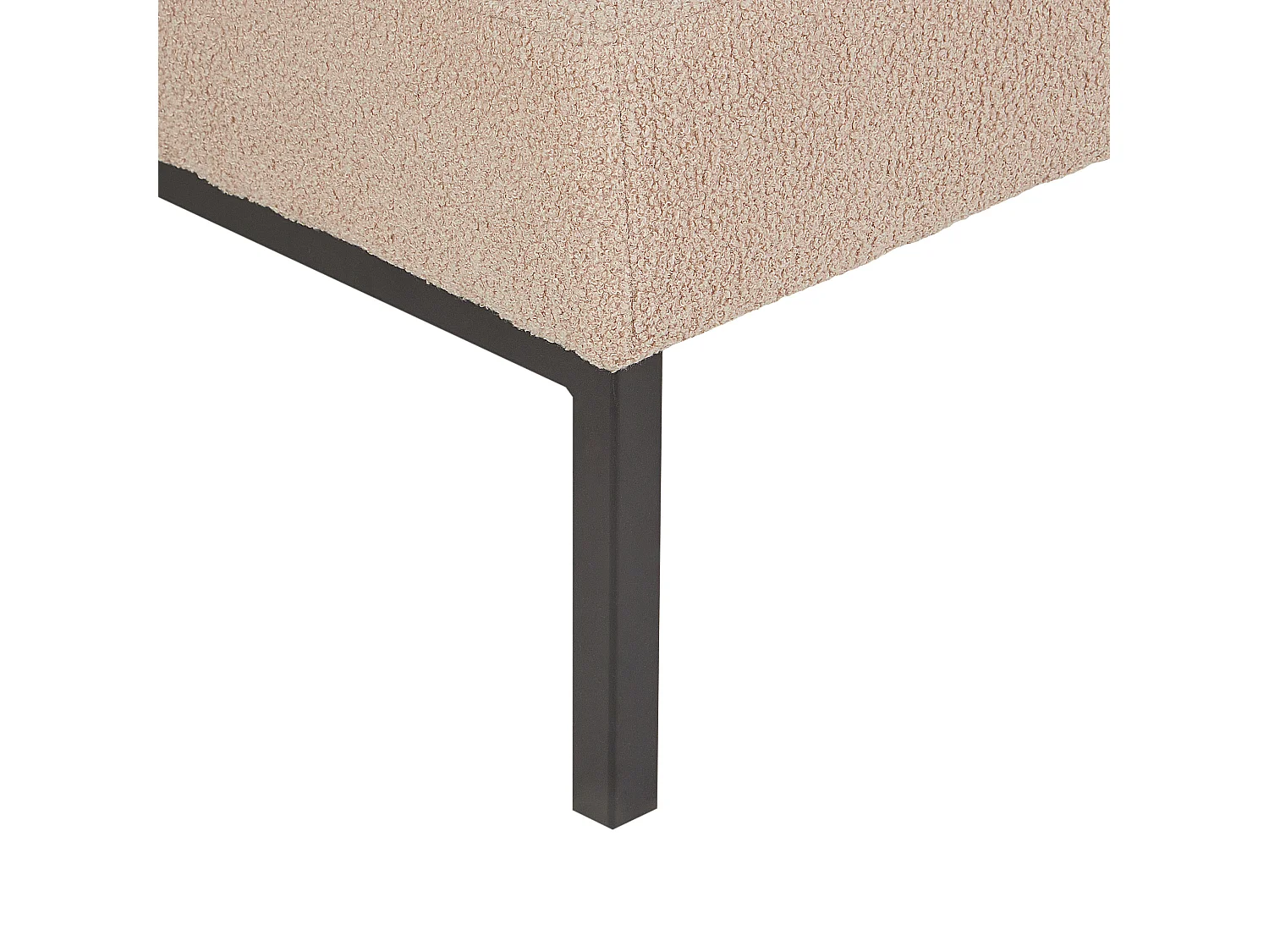 Chaise longue CHINON Bouclé Beige