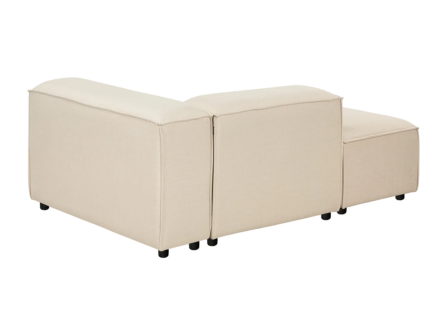 Chaise longue côté droit ARDAL Tissu Beige