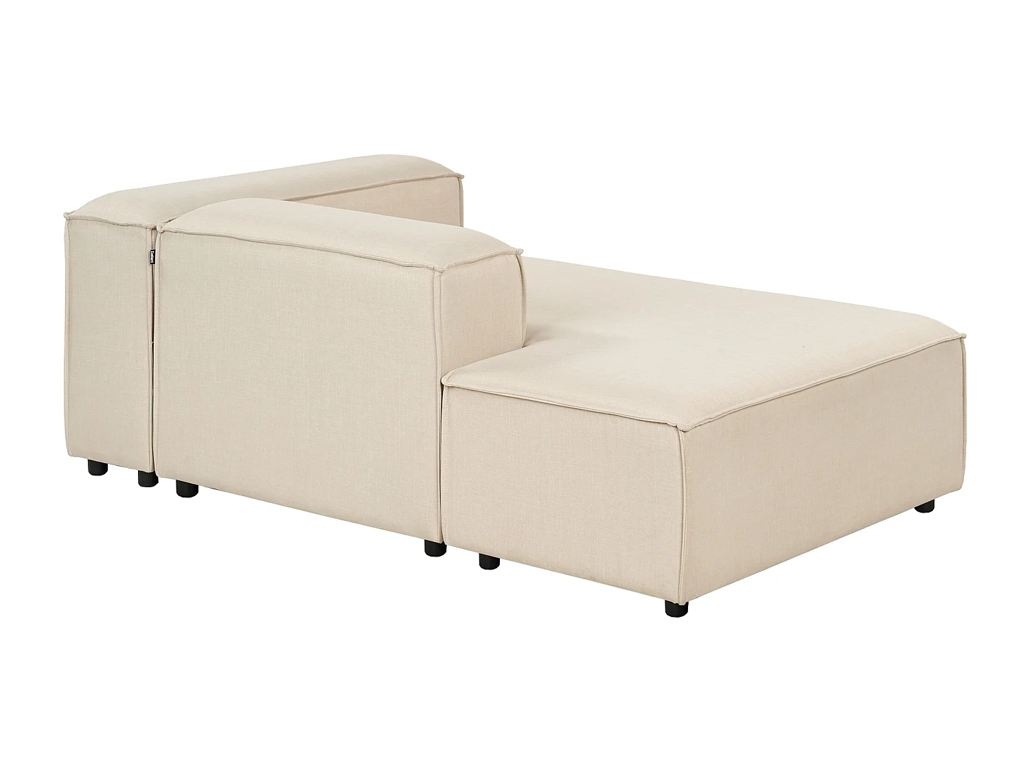 Chaise longue côté droit ARDAL Tissu Beige
