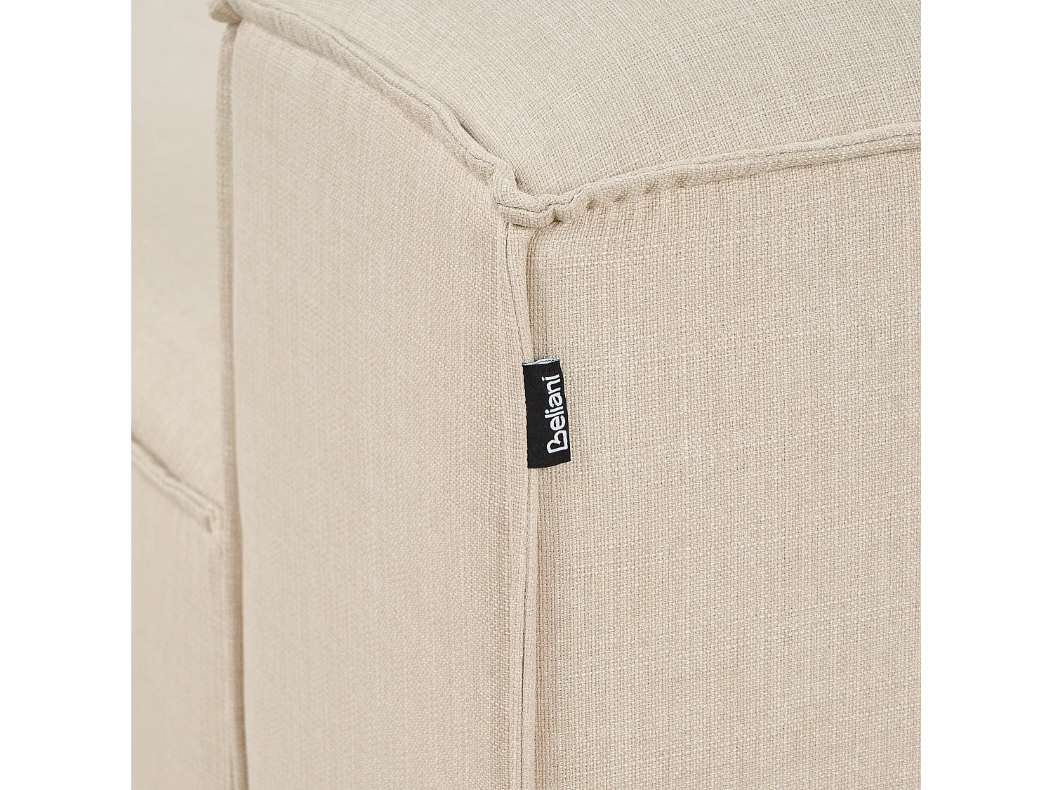 Modul-Chaiselongue Stoff beige rechtsseitig mit niedriger Rückenlehne Ardal