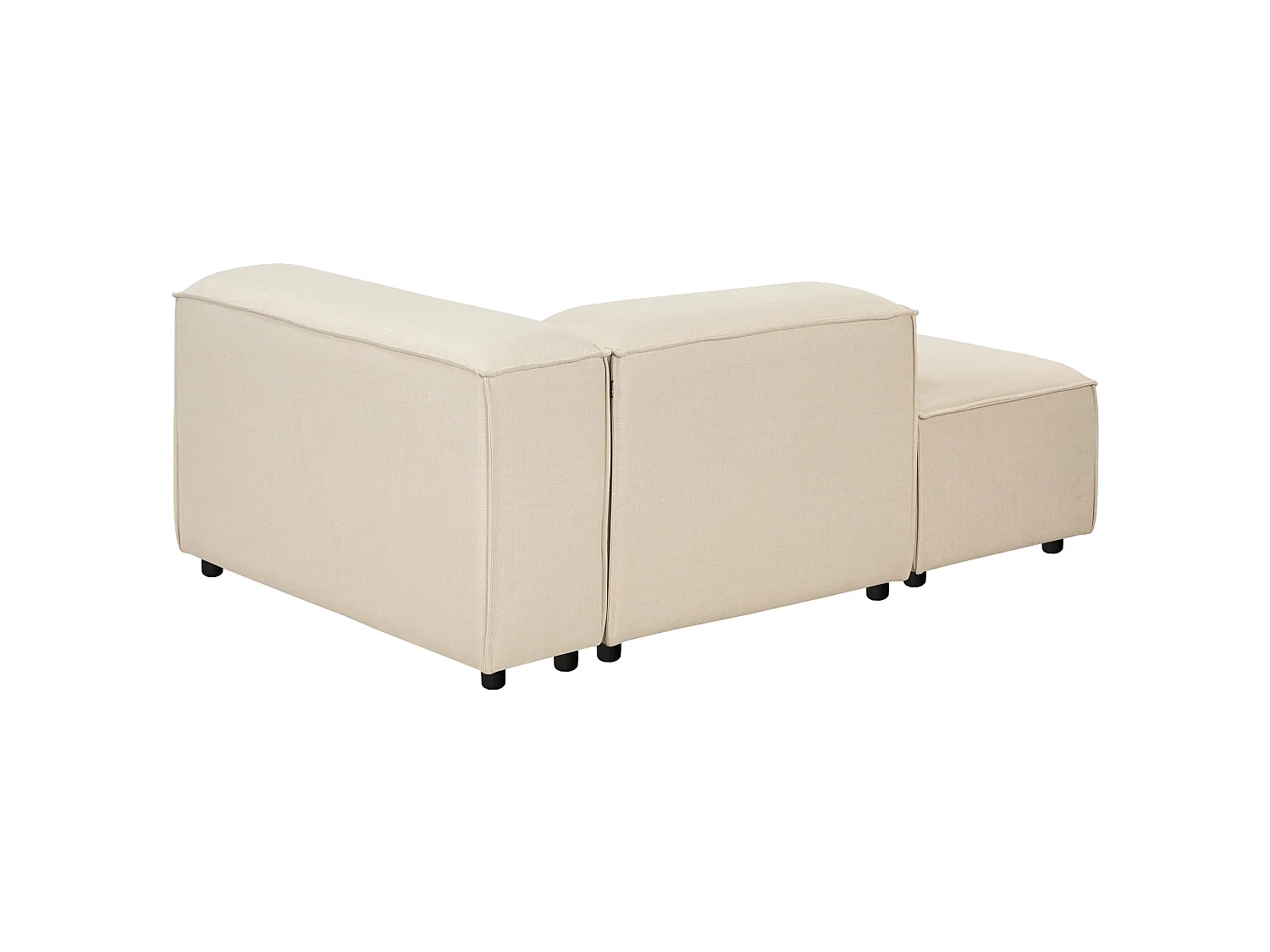 Chaise longue côté droit ARDAL Tissu Beige