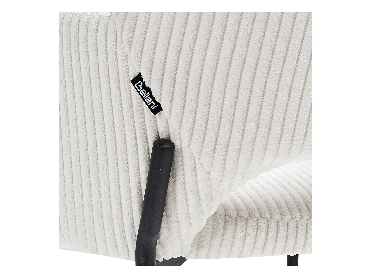 Esszimmerstuhl 2er Set RATON Cord Cremeweiss