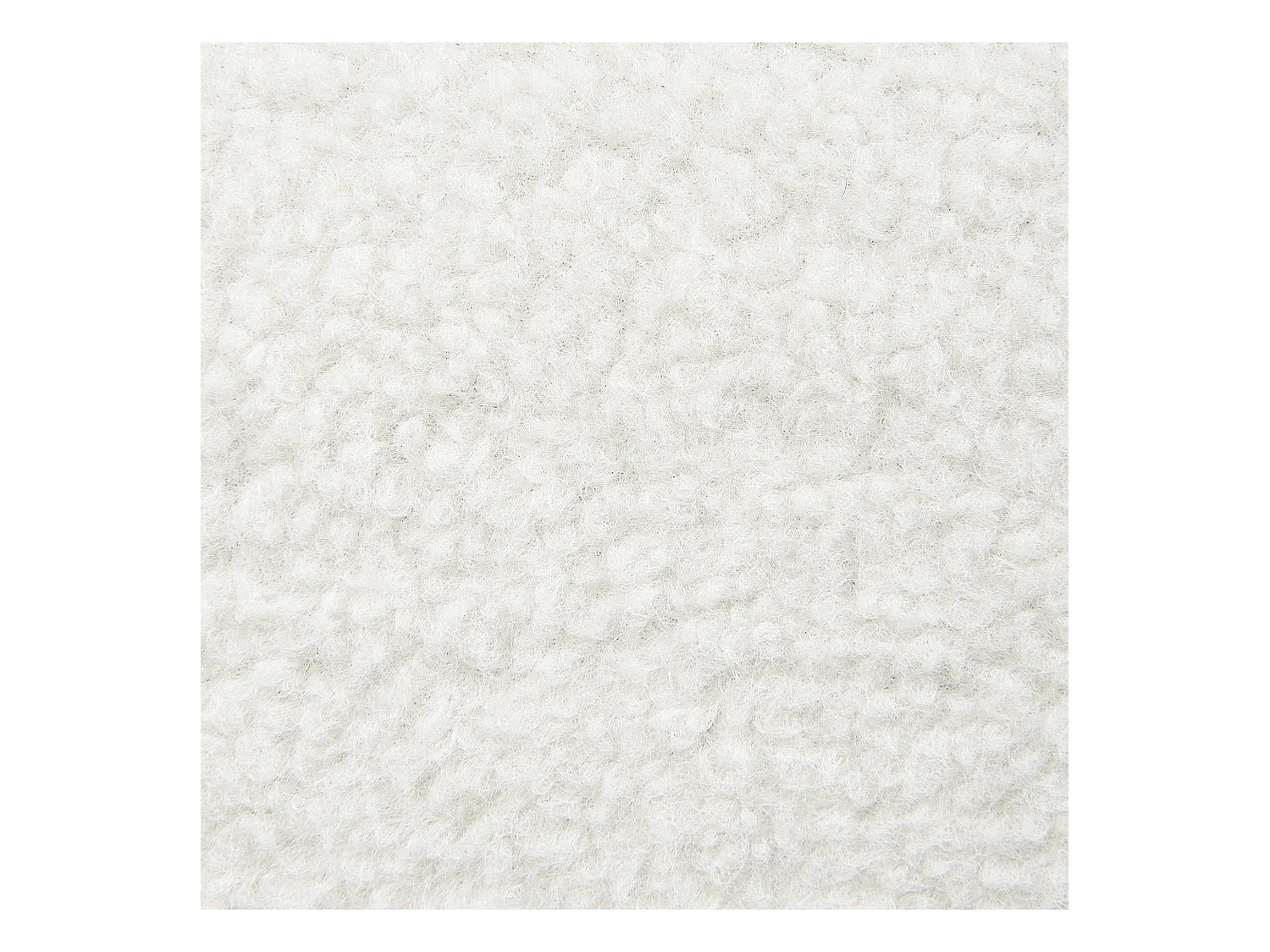 Fauteuil ODENZEN Bouclé Blanc