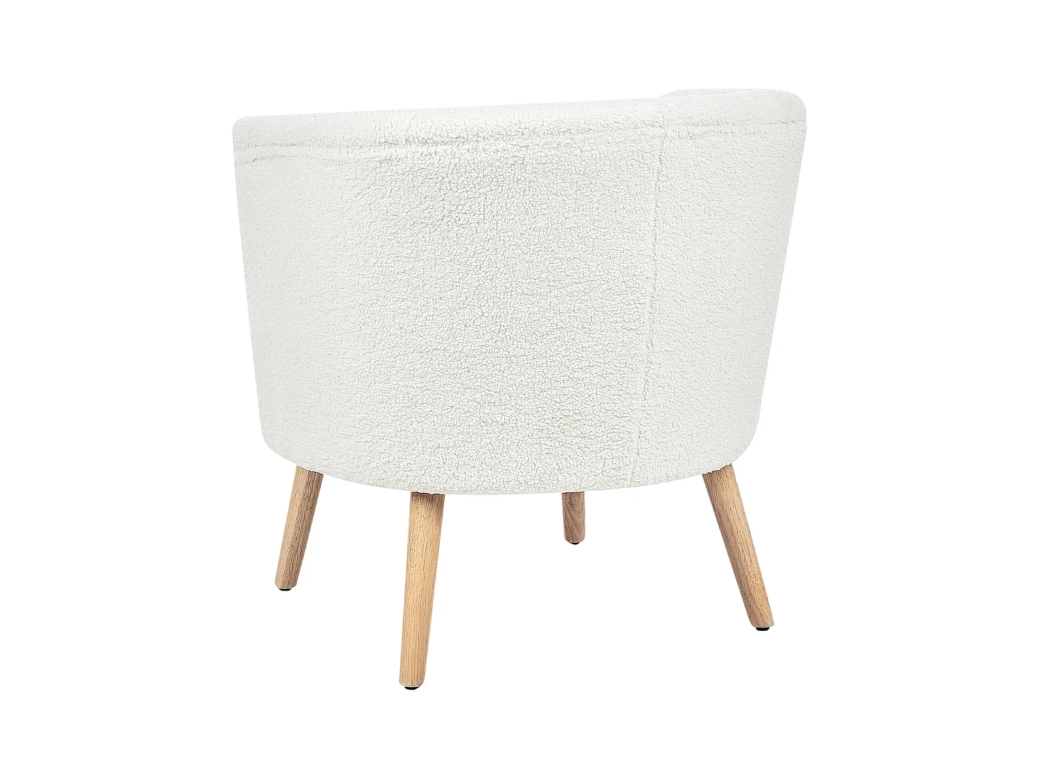 Poltrona ODENZEN Bouclé Bianco