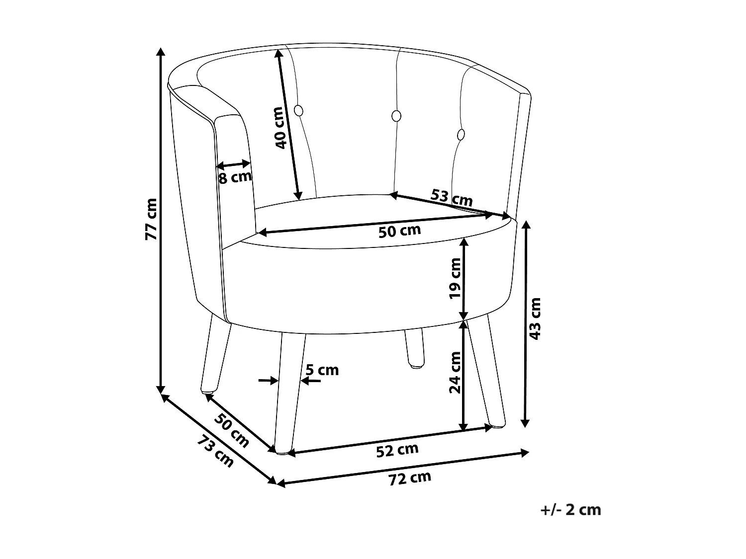 Sessel ODENZEN Bouclé Weiss
