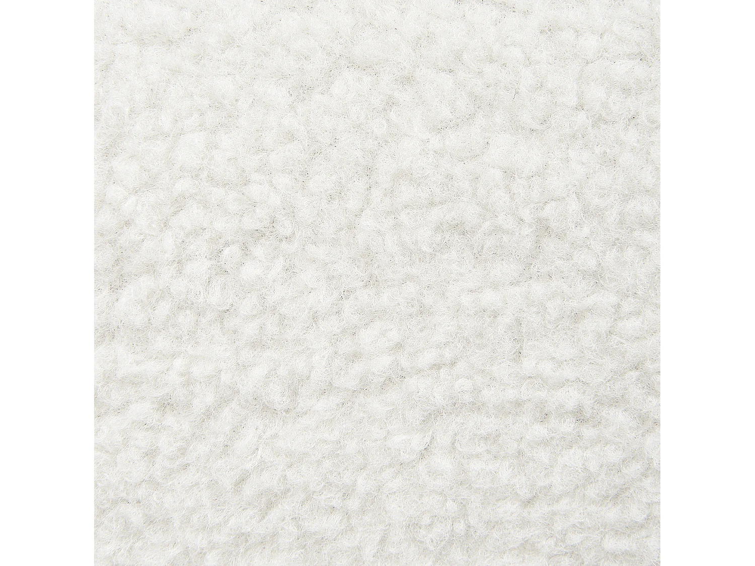 Fauteuil ODENZEN Bouclé Blanc