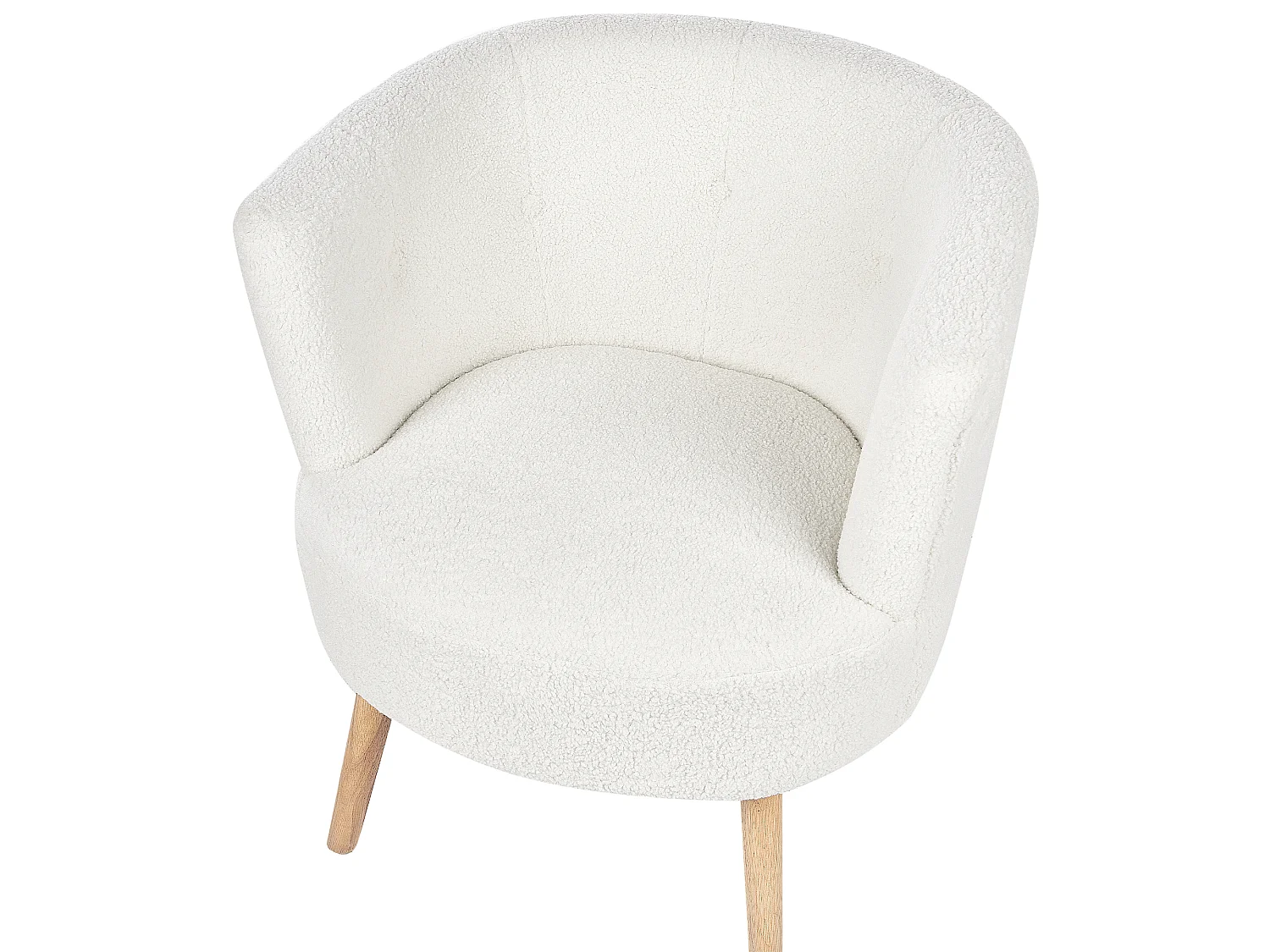 Sessel ODENZEN Bouclé Weiss