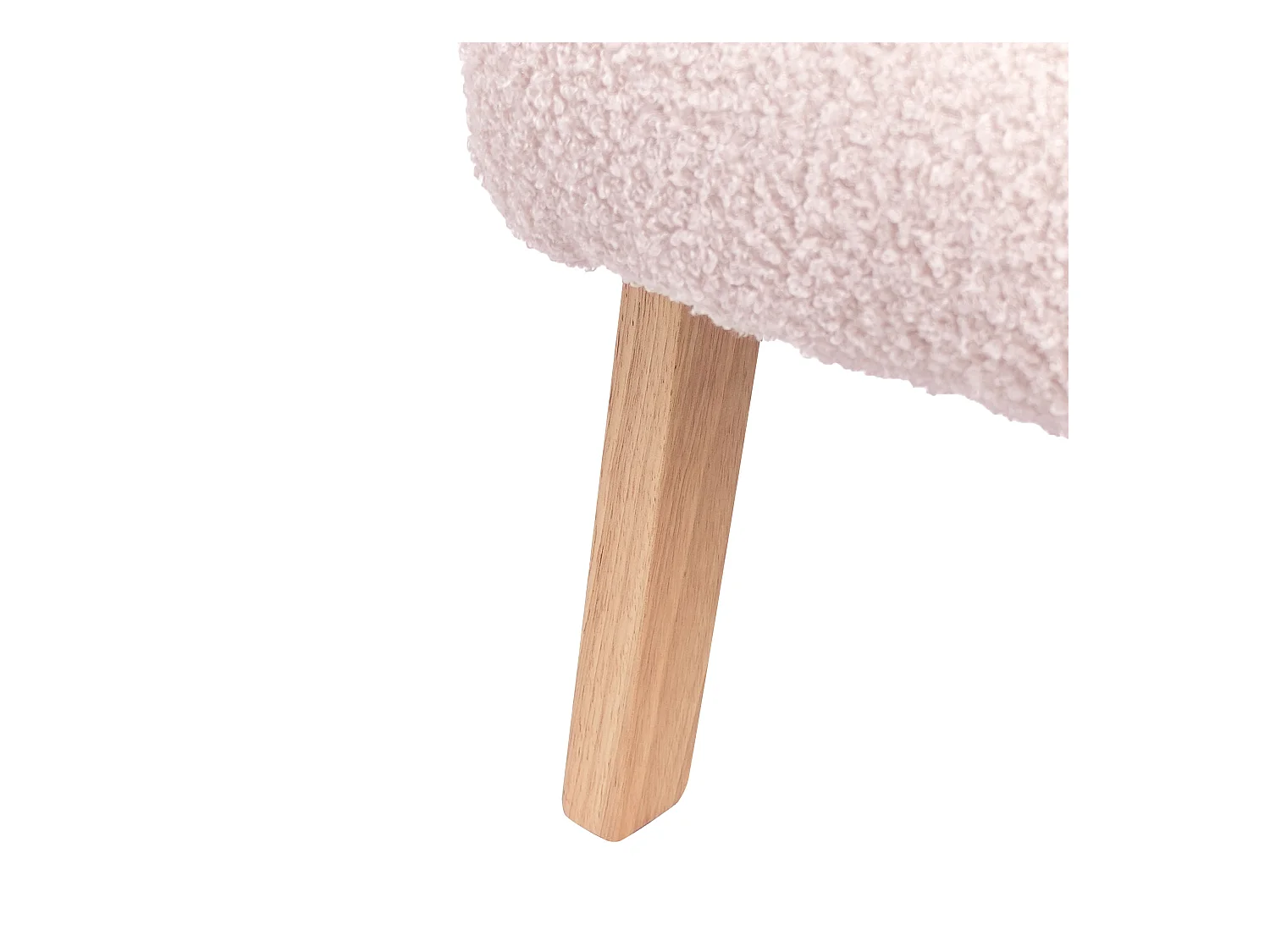 Kindersessel Bouclé pastellrosa LINDE