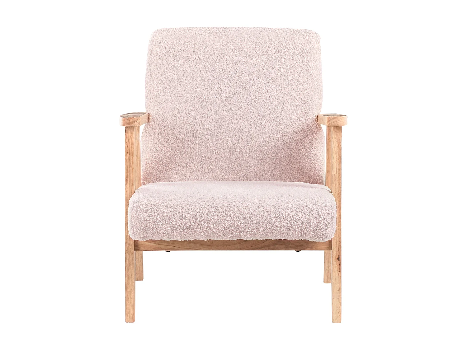 Kinderfauteuil bouclé pastelroze LINDE