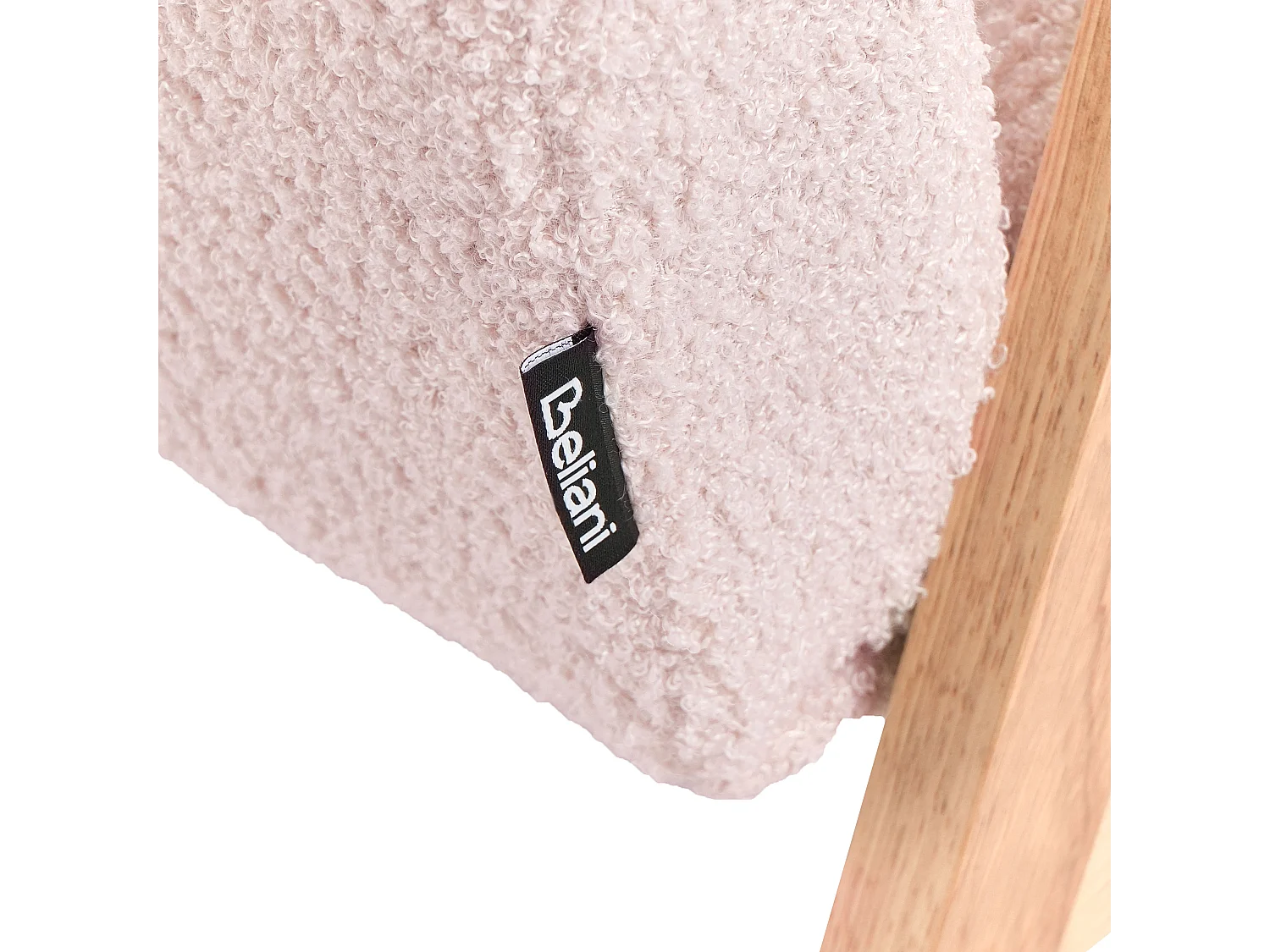 Kinderfauteuil bouclé pastelroze LINDE