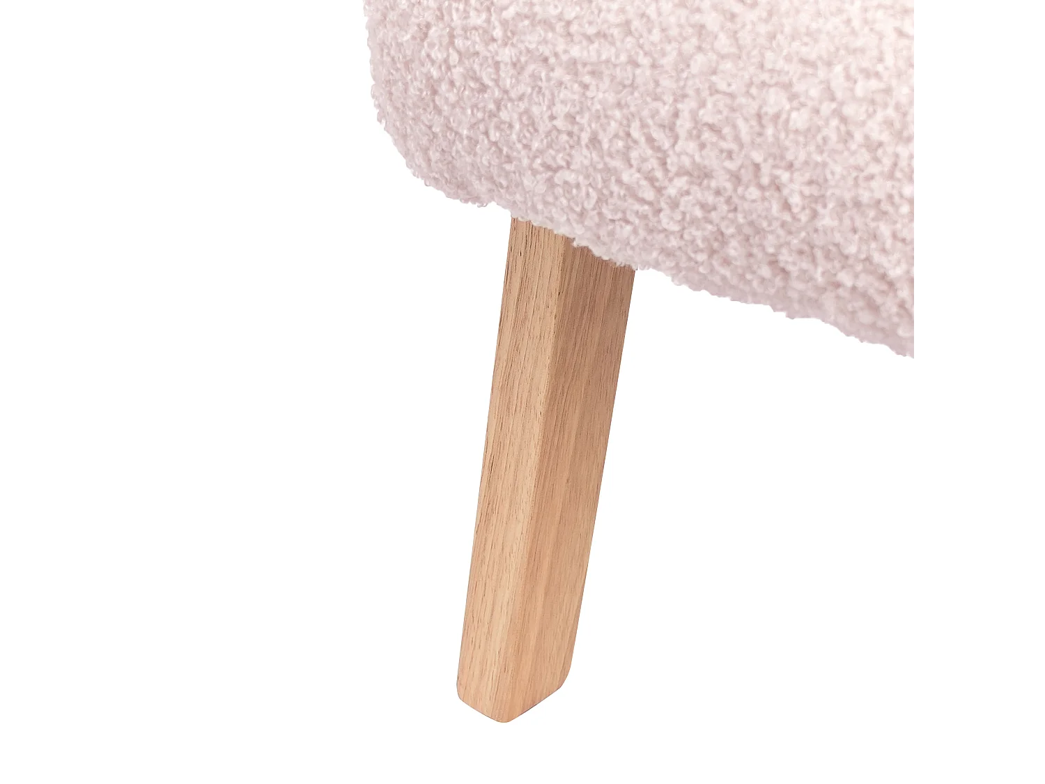 Kinderfauteuil bouclé pastelroze LINDE