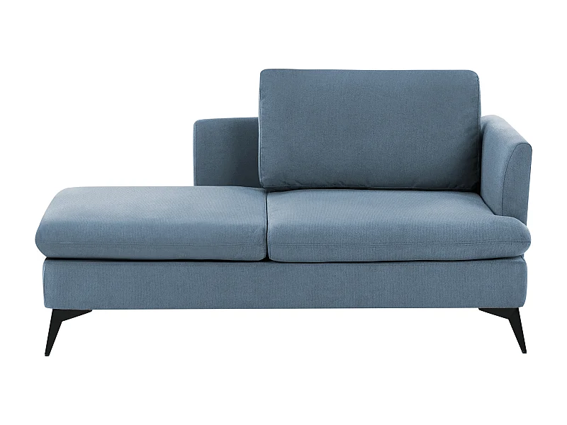 Rechtszijdige chaise longue SIEVOZ Stof Blauw