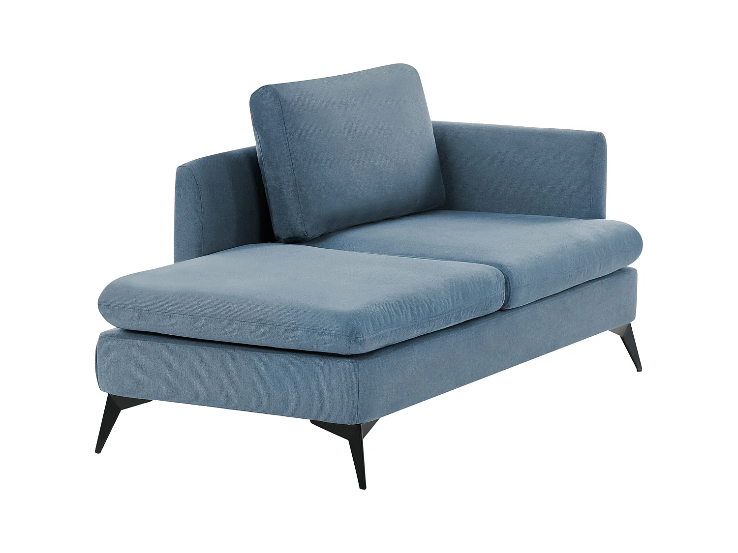 Chaise longue côté droit SIEVOZ Tissu Bleu