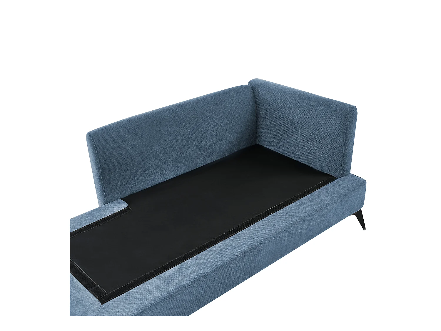Chaise longue côté droit SIEVOZ Tissu Bleu