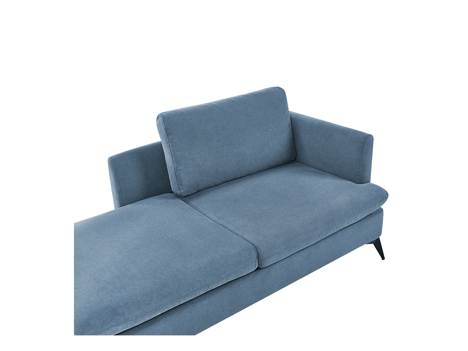 Chaise longue côté droit SIEVOZ Tissu Bleu
