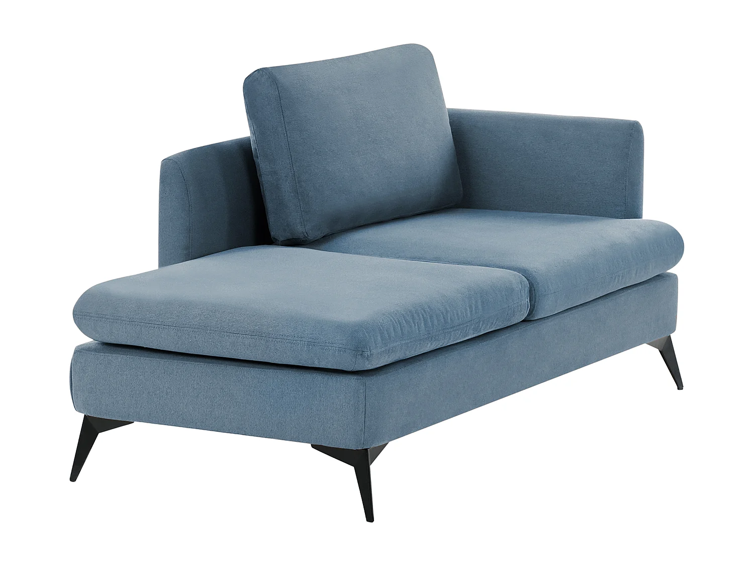 Chaise longue versione destra SIEVOZ Tessuto Blu