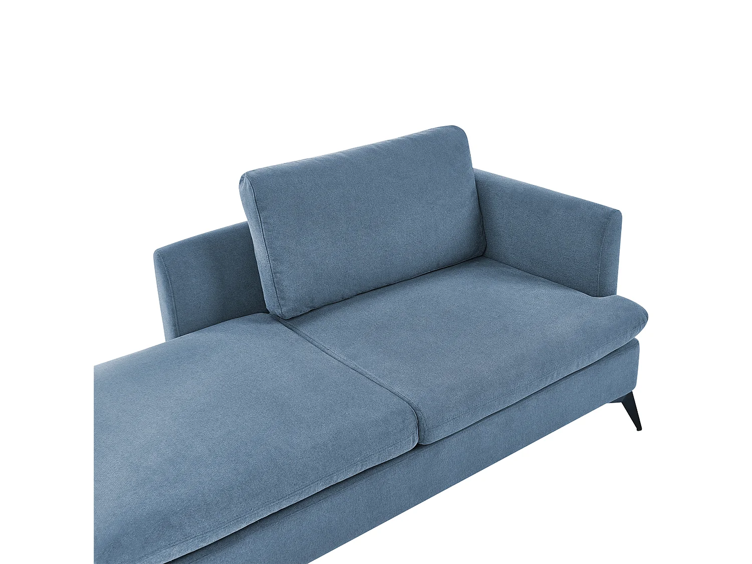 Chaise longue versione destra SIEVOZ Tessuto Blu