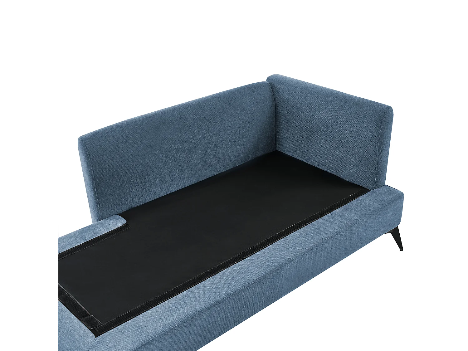 Chaise longue côté droit SIEVOZ Tissu Bleu