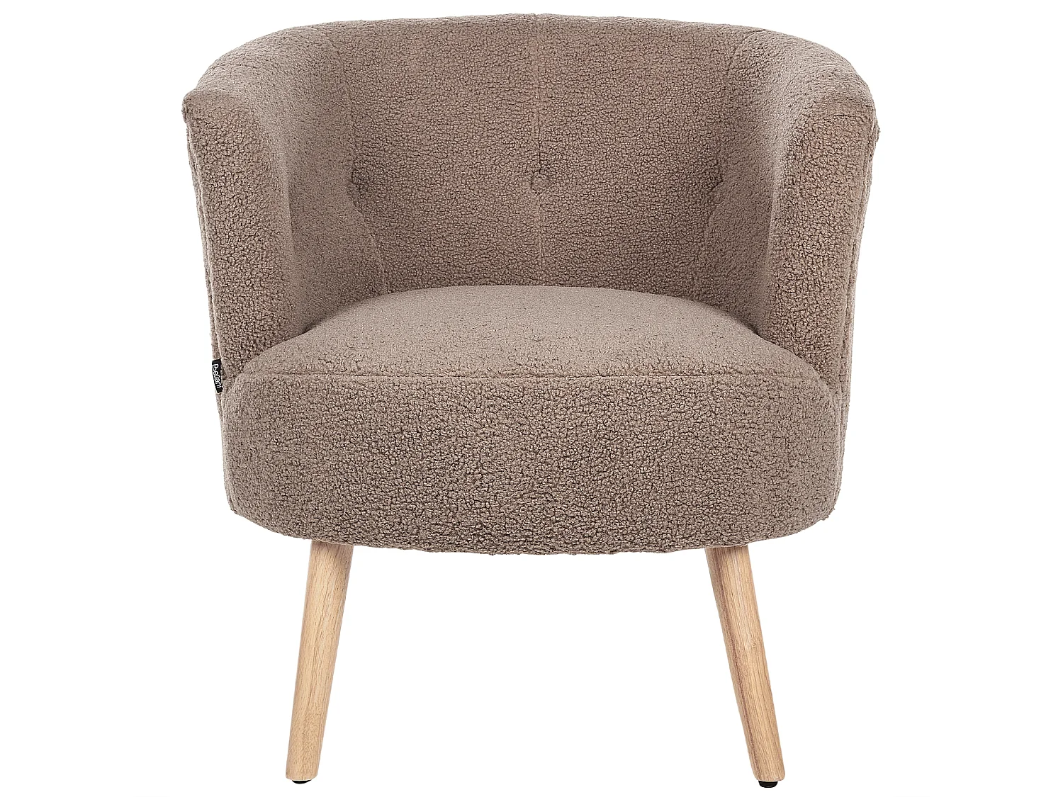 Armchair ODENZEN Boucle Brown