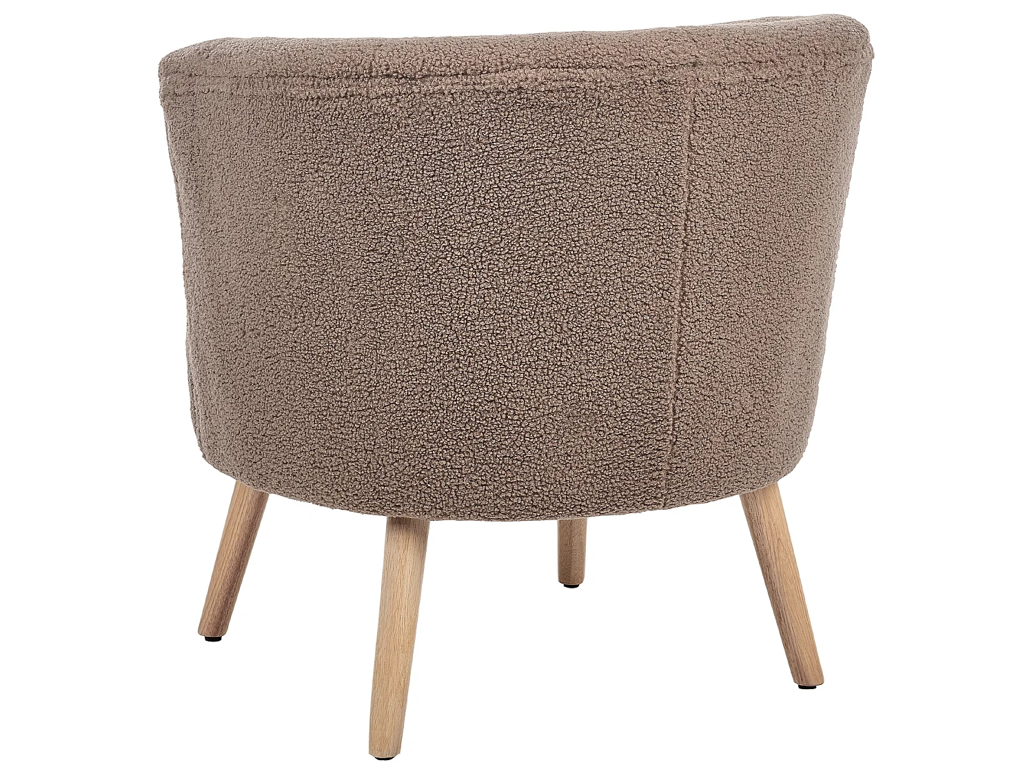 Armchair ODENZEN Boucle Brown
