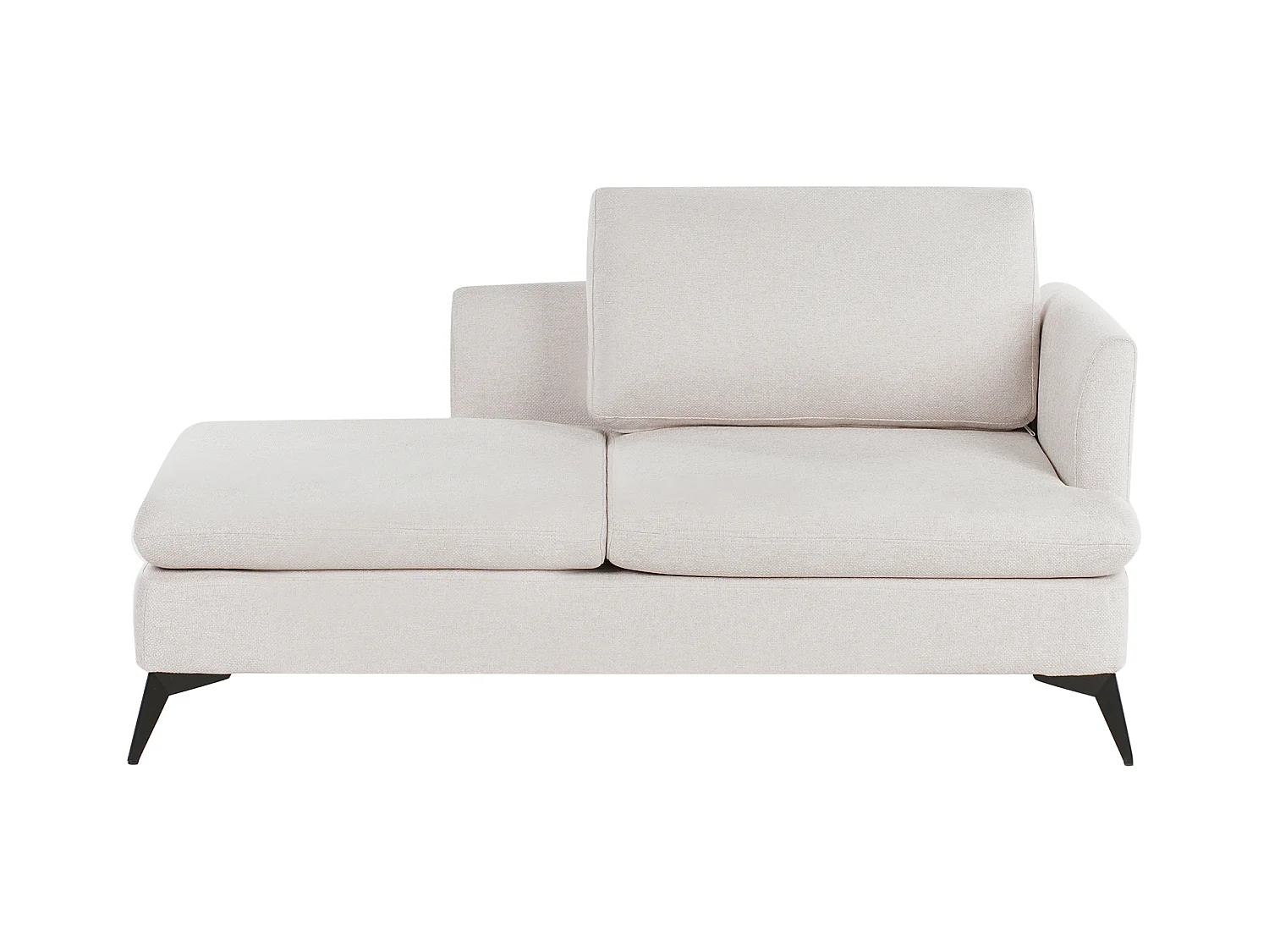 Chaise longue côté droit SIEVOZ Tissu Beige clair