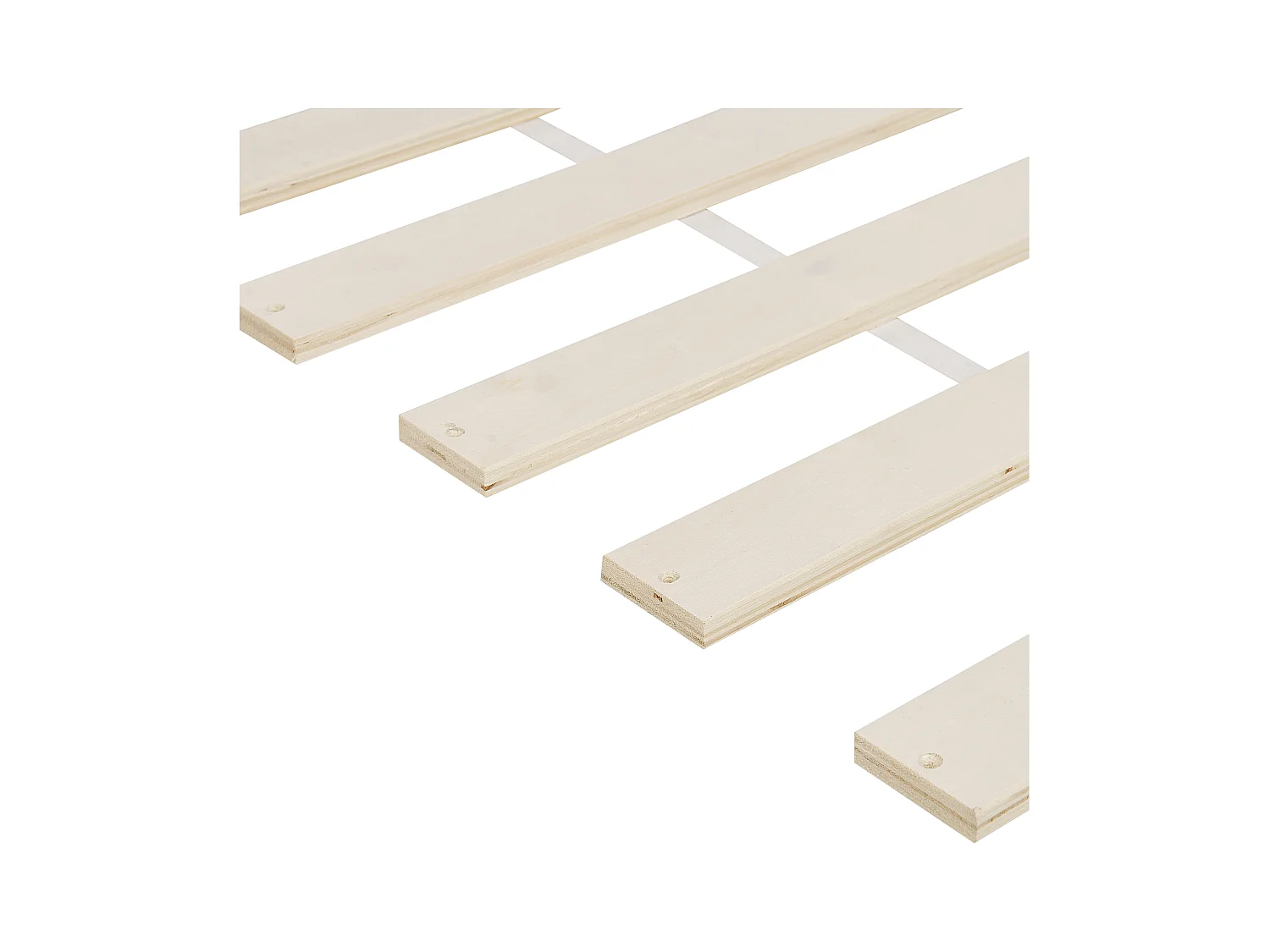 Lit avec sommier Bois de pin OLENDON 90 x 200 cm Marron clair