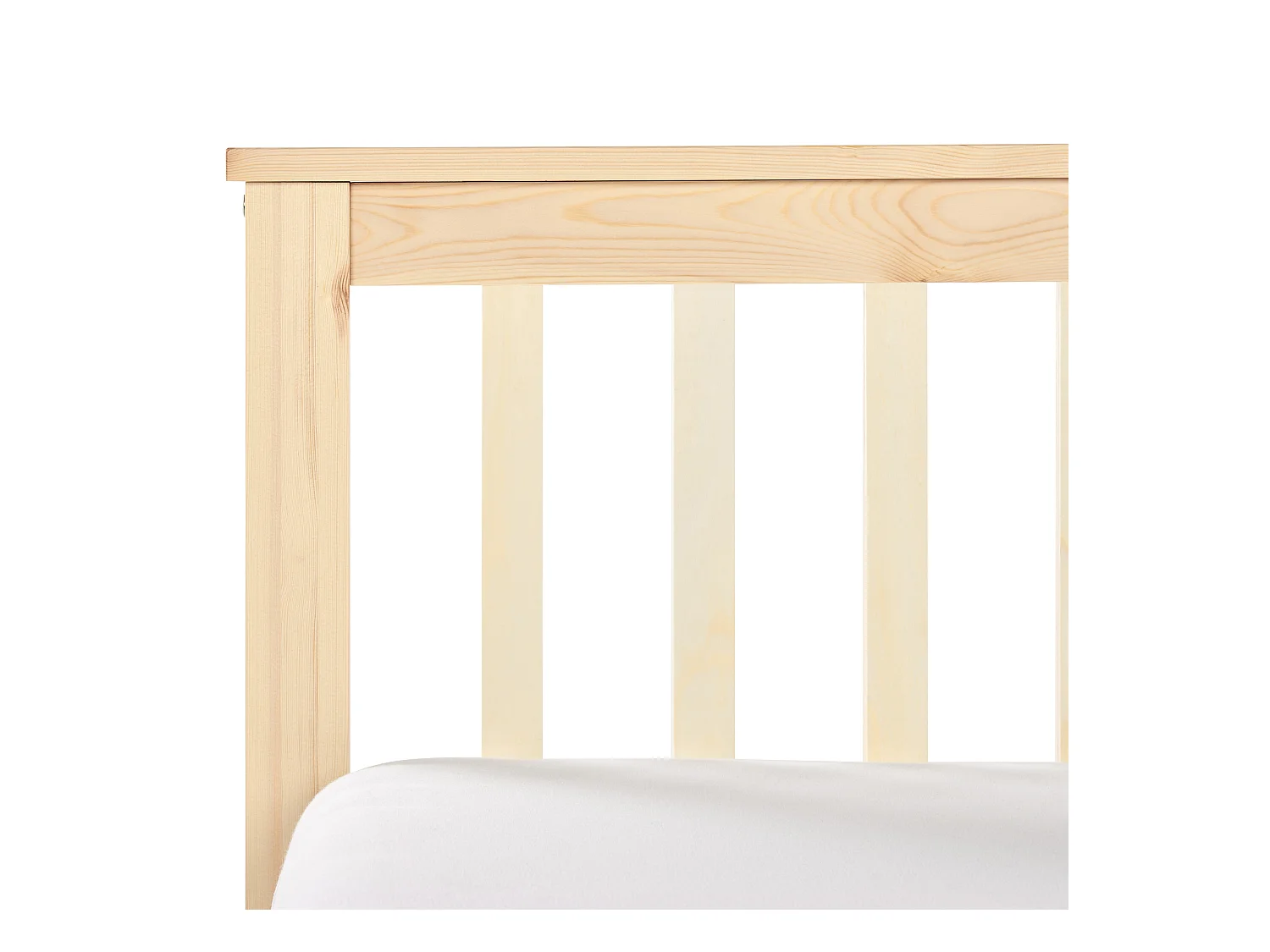 Lit avec sommier Bois de pin OLENDON 90 x 200 cm Marron clair