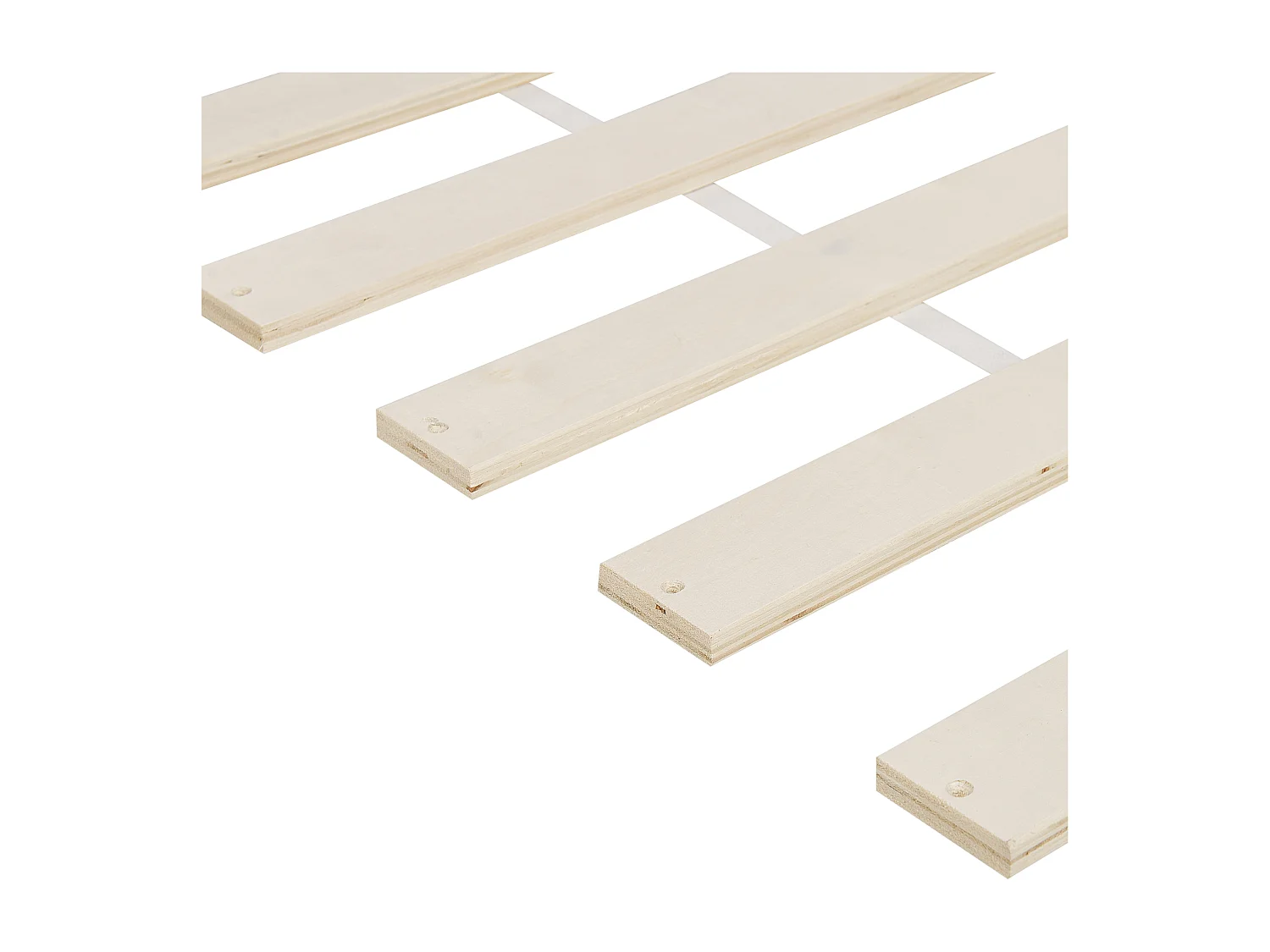 Minimalistischer Bettrahmen aus Holz hellbraun mit Lattenrost 90x200 cm Olendon