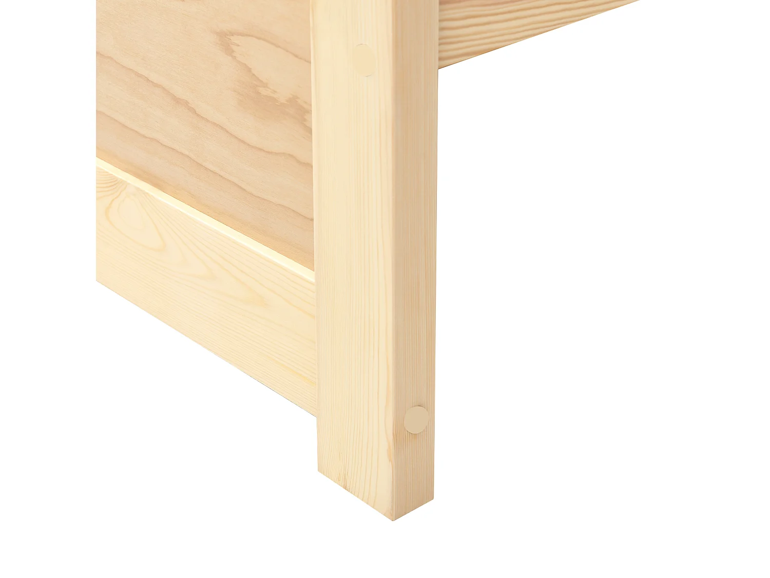 Łóżko 90 x 200 cm jasne drewno OLENDON