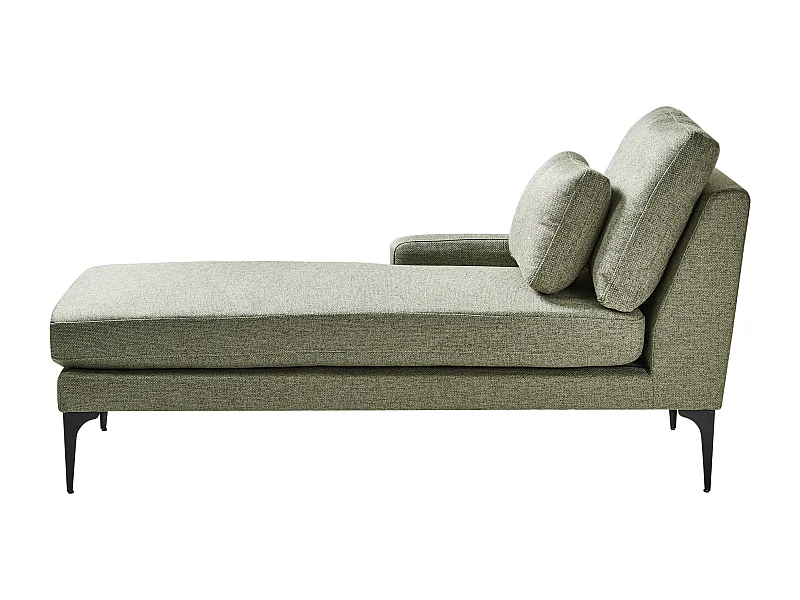 Chaise longue derecho EWRON Tela Verde