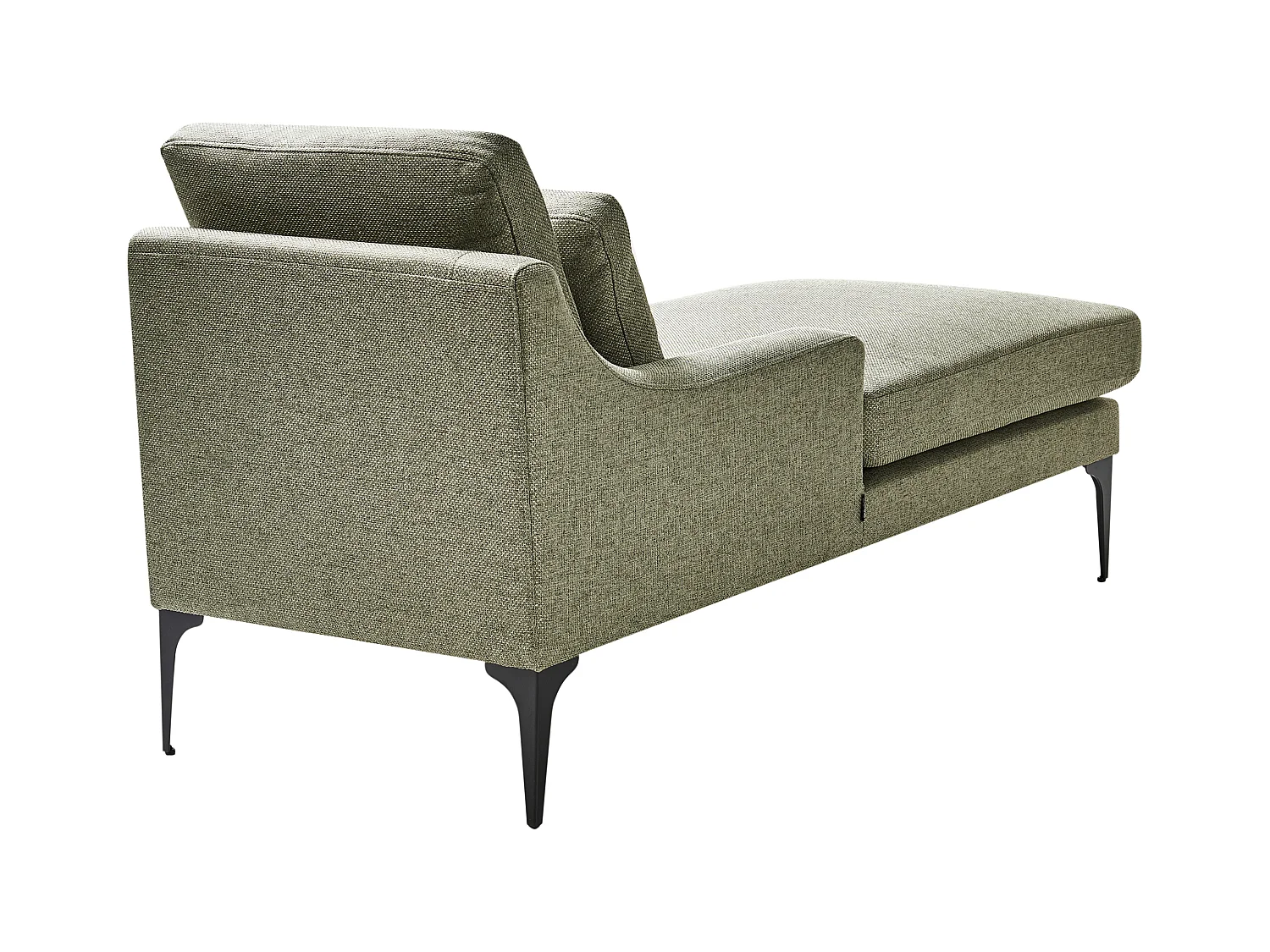 Chaise longue côté droit EWRON Tissu Vert