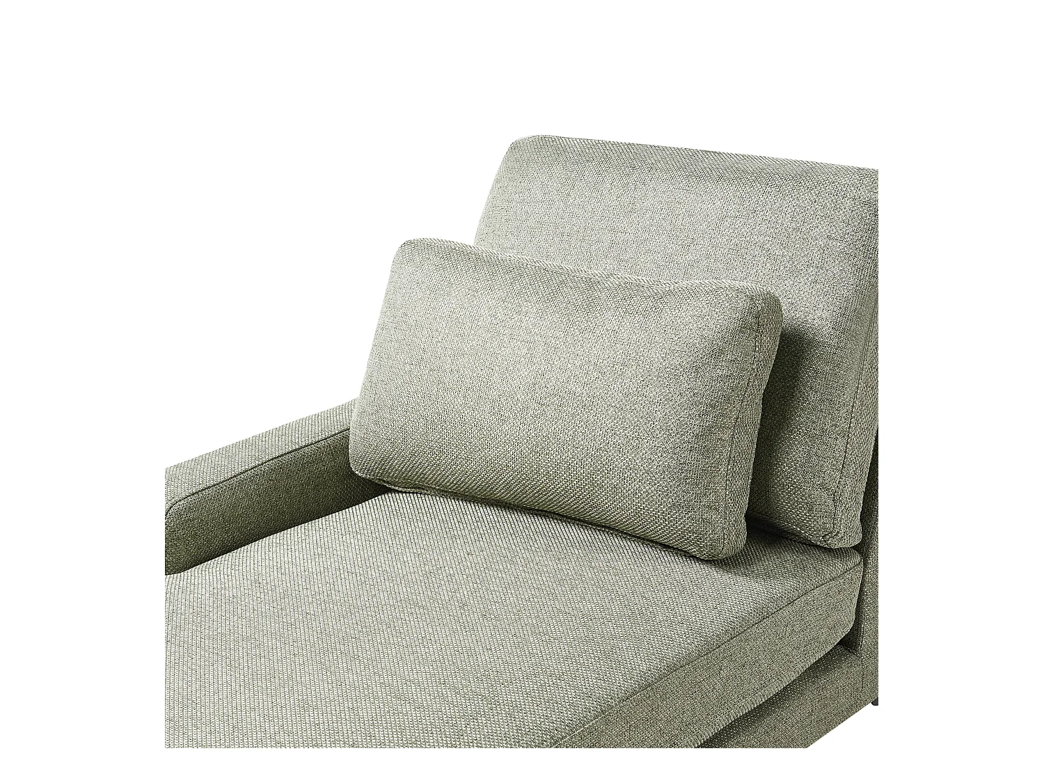 Chaise longue côté droit EWRON Tissu Vert