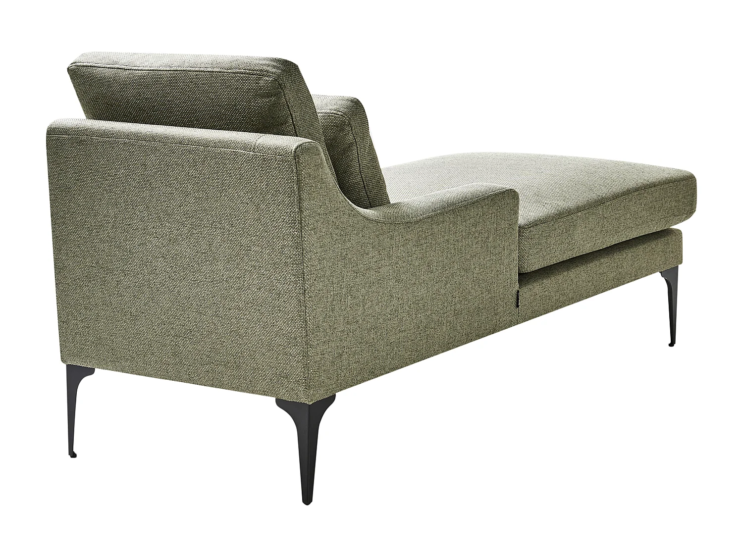 Chaise longue côté droit EWRON Tissu Vert