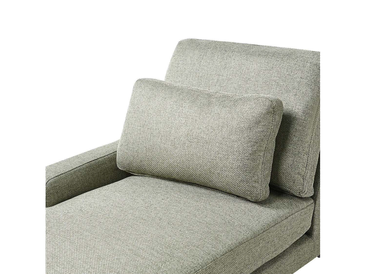 Chaise longue côté droit EWRON Tissu Vert