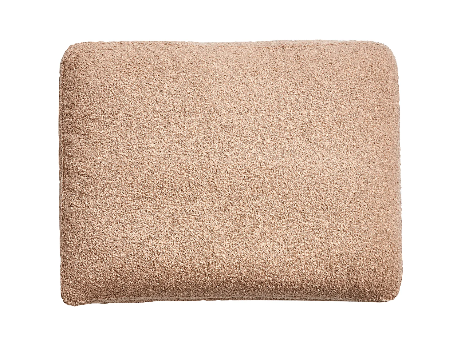 Chaise longue côté droit EWRON Bouclé Beige sable